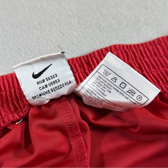 VTG Nike Tearaway Track Pants Men’s L Red Snap Sides Warm Up Basketball Baggy - Picture 7 of 9